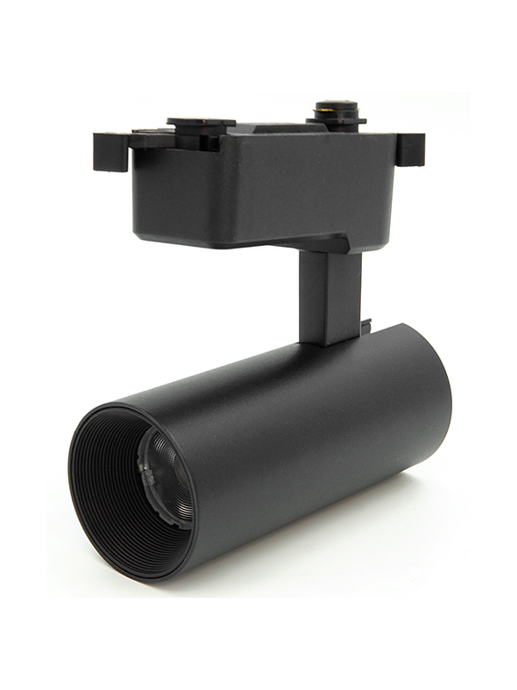 Foco Riel Monofásico LED 10W Negro Luz Neutra 1