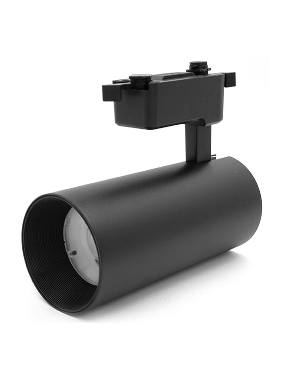 Foco Riel Monofásico LED 30W Negro Luz Neutra 1