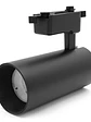 Foco Riel Monofásico LED COB 30W Negro Luz Neutra - Miniatura 1