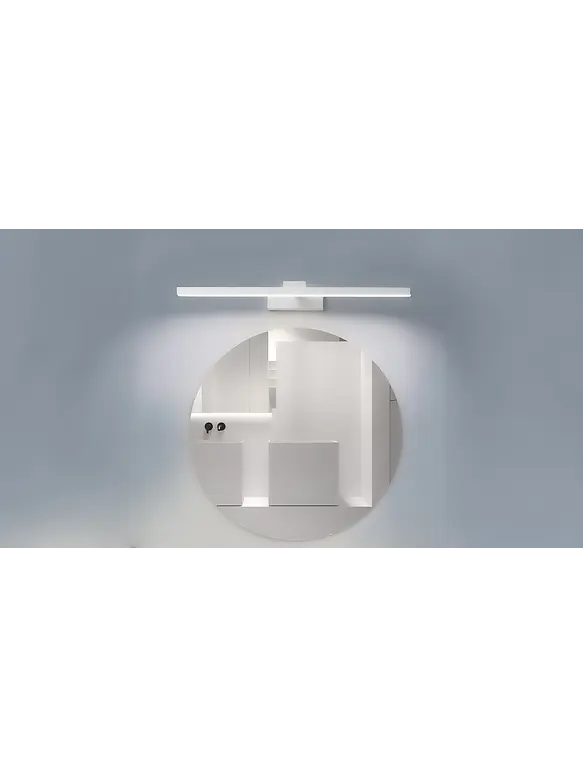 Aplique LED Baño ROBLAN ALOE 8W Luz Cálida/Neutra IP44 Blanco CCT 3