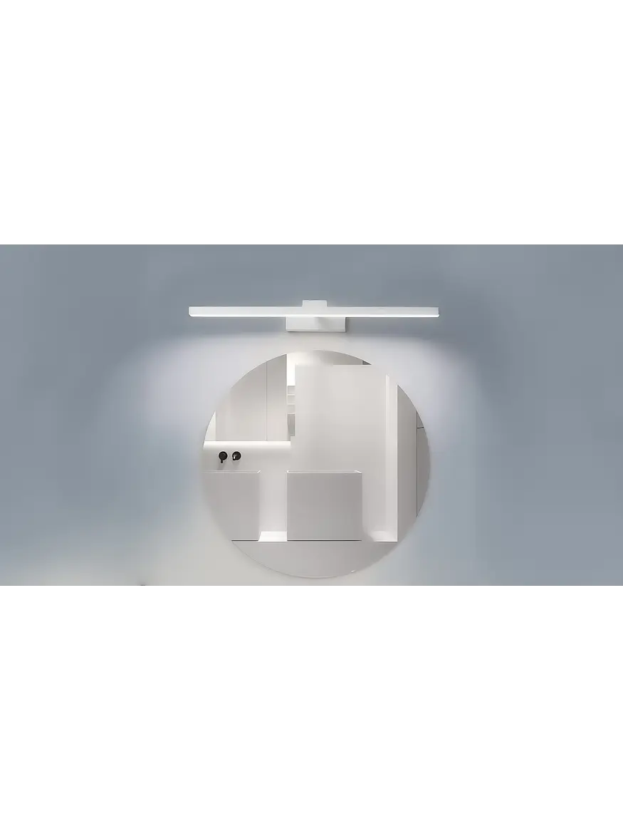 Aplique LED Baño ROBLAN ALOE 8W Luz Cálida/Neutra IP44 Blanco CCT 3