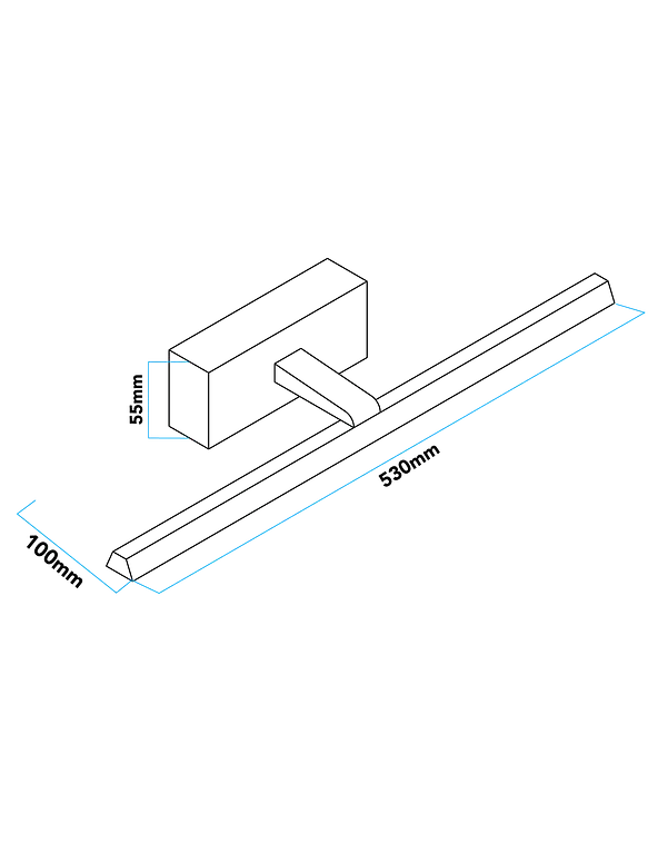 Aplique LED Baño ROBLAN ALOE 12W Luz Cálida/Neutra IP44 Blanco CCT 7