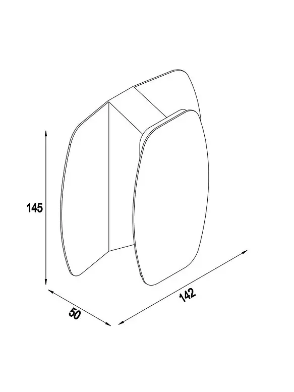 Aplique LED ROBLAN ARZUA 12W Luz Cálida 3000K Blanco Luz Indirecta 4