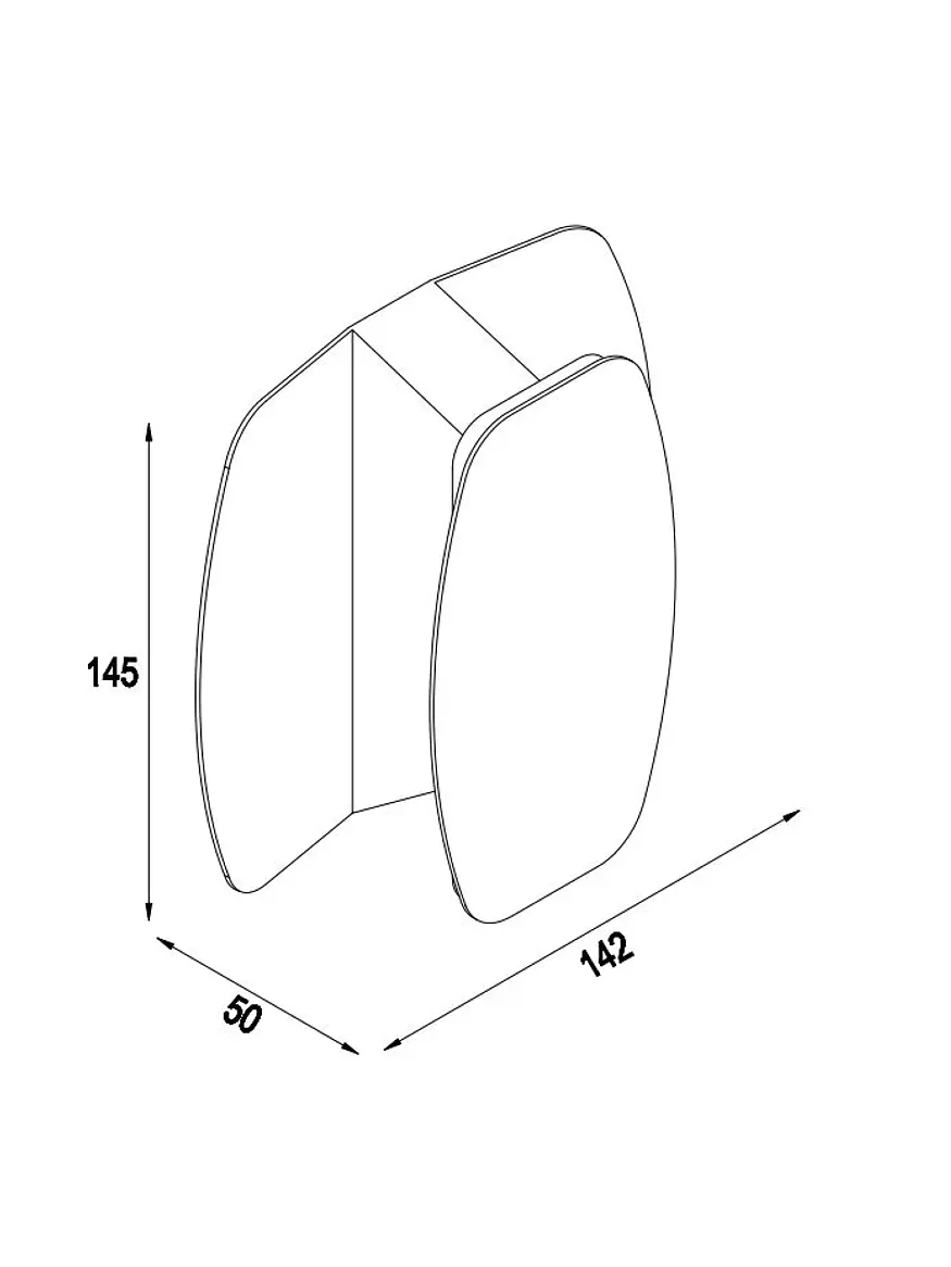 Aplique LED ROBLAN ARZUA 12W Luz Cálida 3000K Blanco Luz Indirecta 4