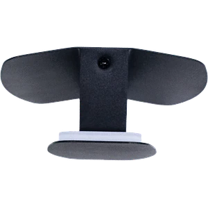 Aplique LED ROBLAN ARZUA 12W Negro Luz Cálida 3000K Luz Indirecta