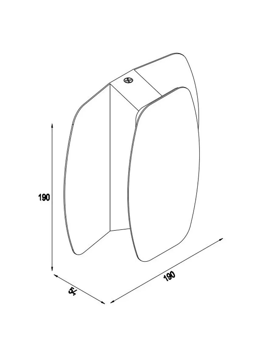 Aplique LED ROBLAN ARZUA 20W Blanco Luz Cálida 3000K Luz Indirecta 4