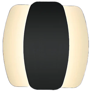 Aplique LED ROBLAN ARZUA 20W Negro Luz Cálida 3000K Luz Indirecta