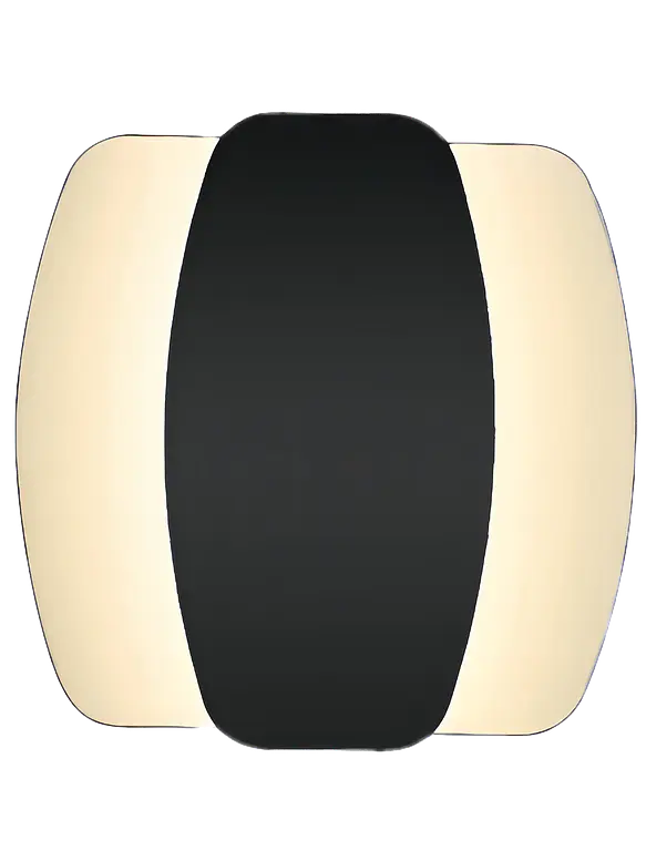 Aplique LED ROBLAN ARZUA 20W Negro Luz Cálida 3000K Luz Indirecta 1