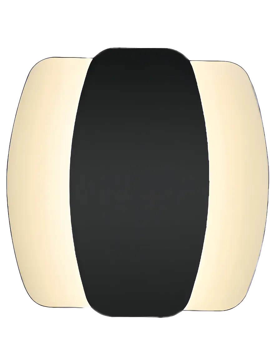 Aplique LED ROBLAN ARZUA 20W Negro Luz Cálida 3000K Luz Indirecta 1