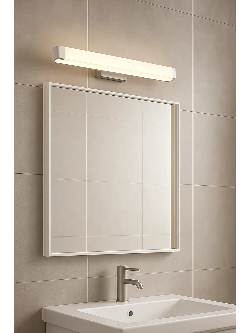 Aplique LED Baño ROBLAN BRIS 20W Luz Cálida/Neutra IP44 Blanco CCT 6