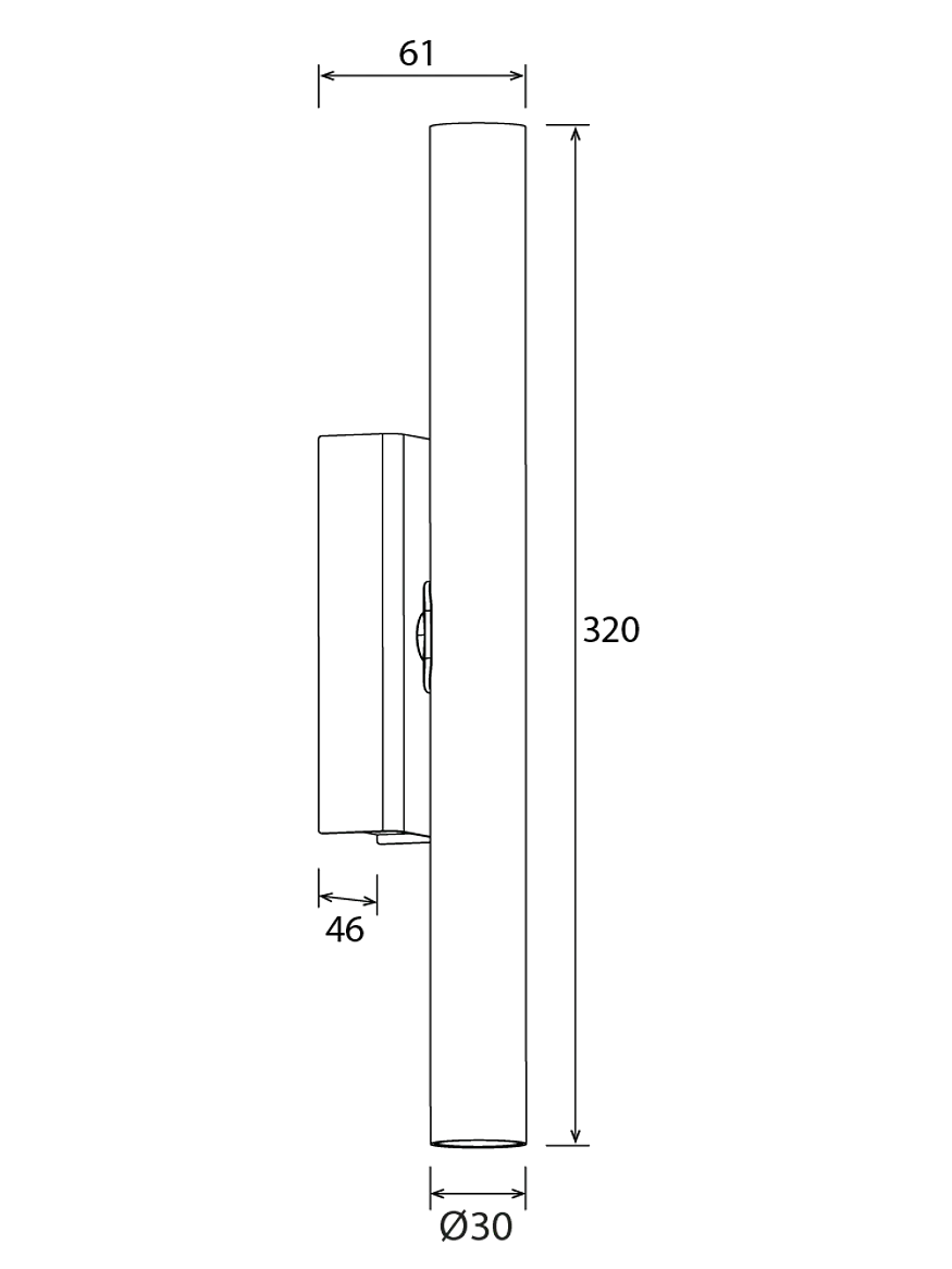 Aplique LED ROBLAN CEDEIRA 4W Negro Luz Cálida 3000K Dimerizable 4