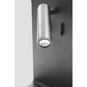 Aplique Lectura LED ROBLAN FIXION 8W Negro Luz Cálida USB A+C con Repisa