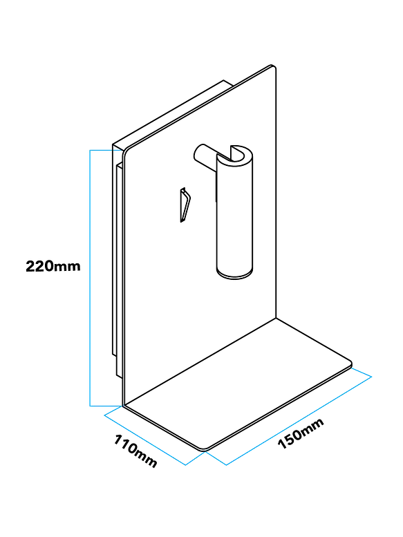 Aplique Lectura LED ROBLAN FIXION 8W Negro Luz Cálida USB A+C con Repisa 5