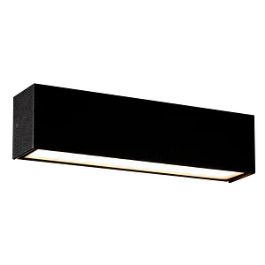 Aplique LED Exterior ROBLAN IZAR 22W Luz Cálida 3000K IP65 Negro