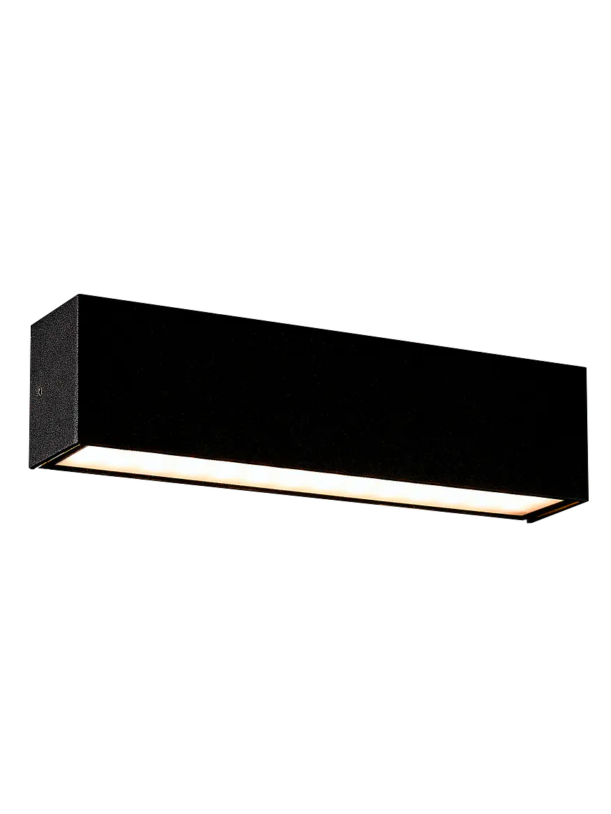 Aplique LED Exterior ROBLAN IZAR 22W Luz Cálida 3000K IP65 Negro 1