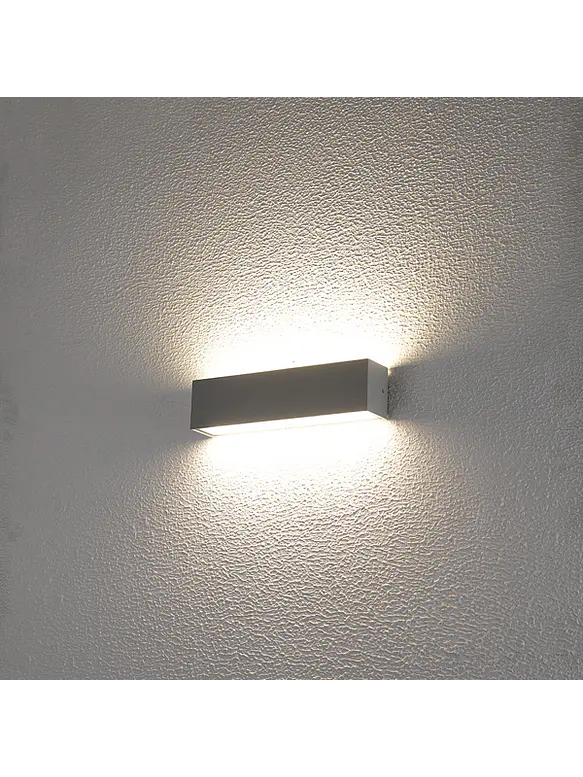 Aplique LED Exterior ROBLAN IZAR 22W Luz Cálida 3000K IP65 Negro 2