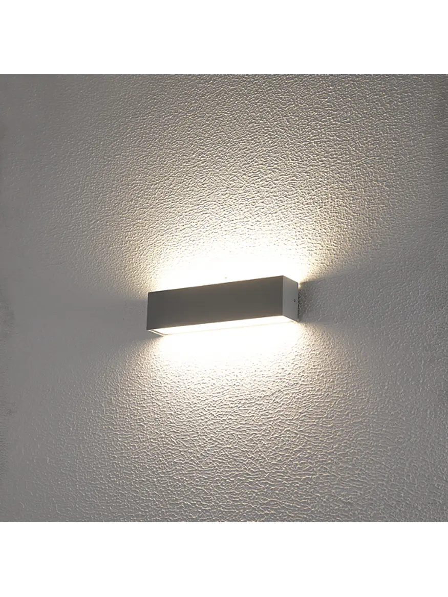 Aplique LED Exterior ROBLAN IZAR 22W Luz Cálida 3000K IP65 Negro 2