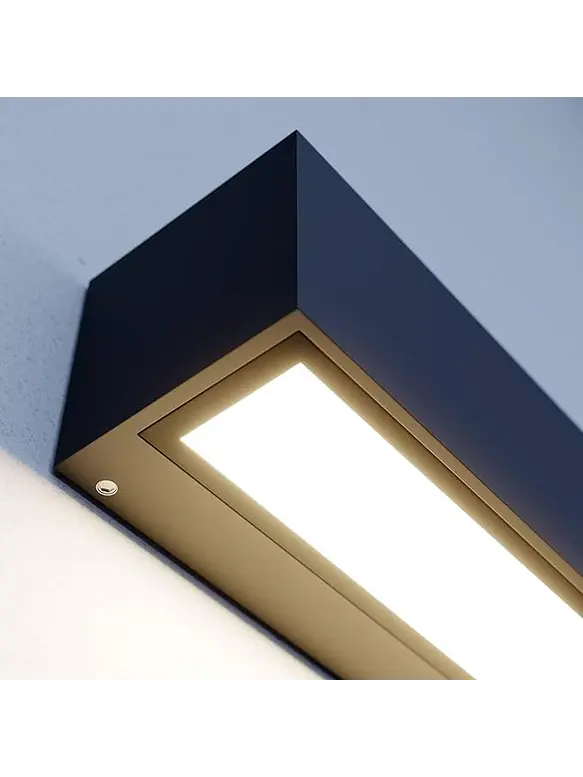 Aplique LED Exterior ROBLAN IZAR 22W Luz Cálida 3000K IP65 Negro 3