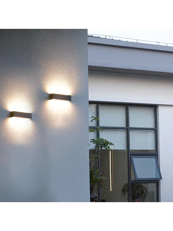 Aplique LED Exterior ROBLAN IZAR 22W Luz Cálida 3000K IP65 Negro 7