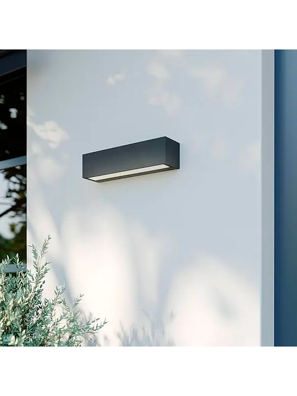 Aplique LED Exterior ROBLAN IZAR 22W Luz Cálida 3000K IP65 Negro 10