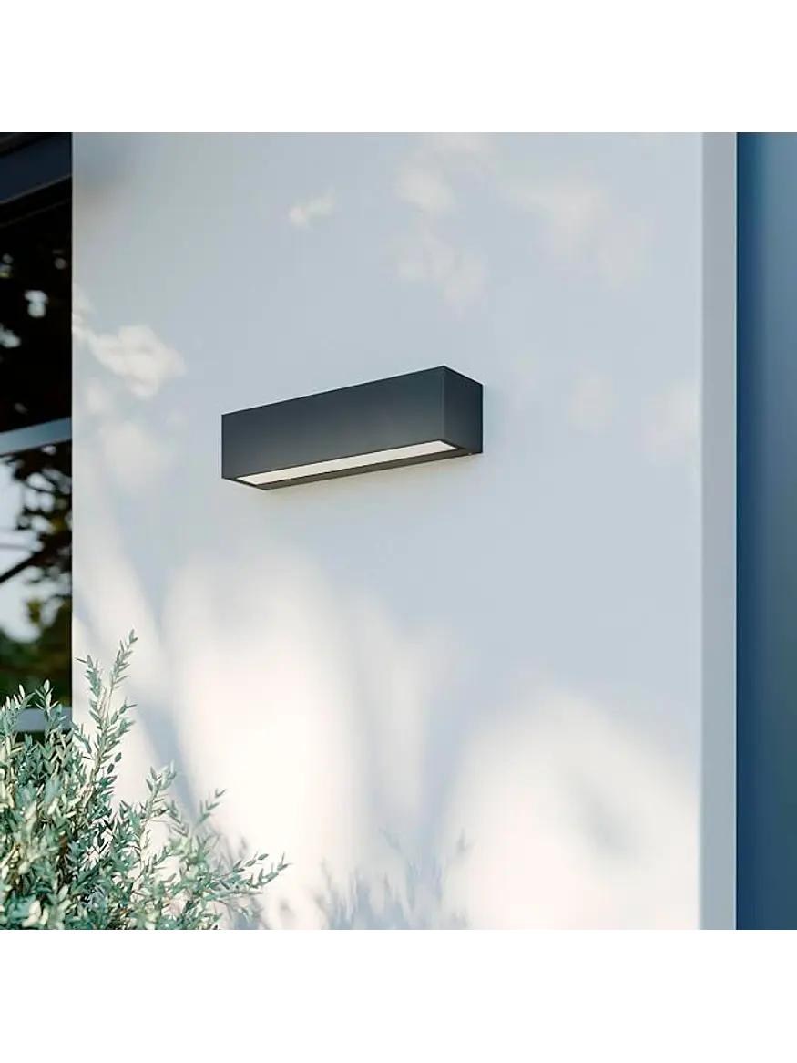 Aplique LED Exterior ROBLAN IZAR 22W Luz Cálida 3000K IP65 Negro 10