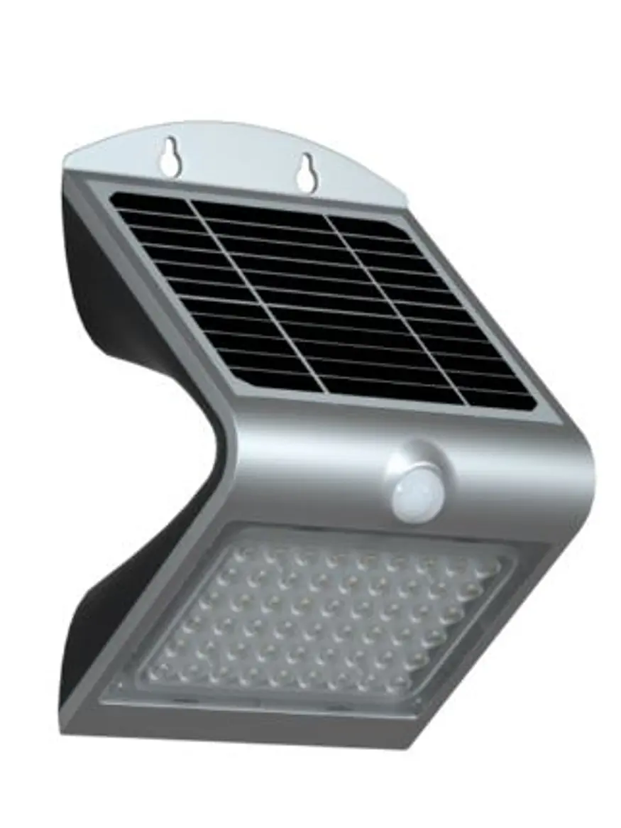 Aplique Solar LED ROBLAN LEDSOL V2 4W Sensor Movimiento IP65 Exterior 1