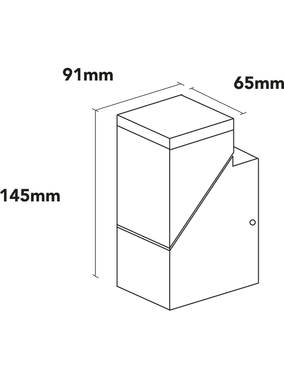 Aplique LED Exterior ROBLAN Z NU 1 Foco 8W Luz Cálida 3000K IP54 Gris 4