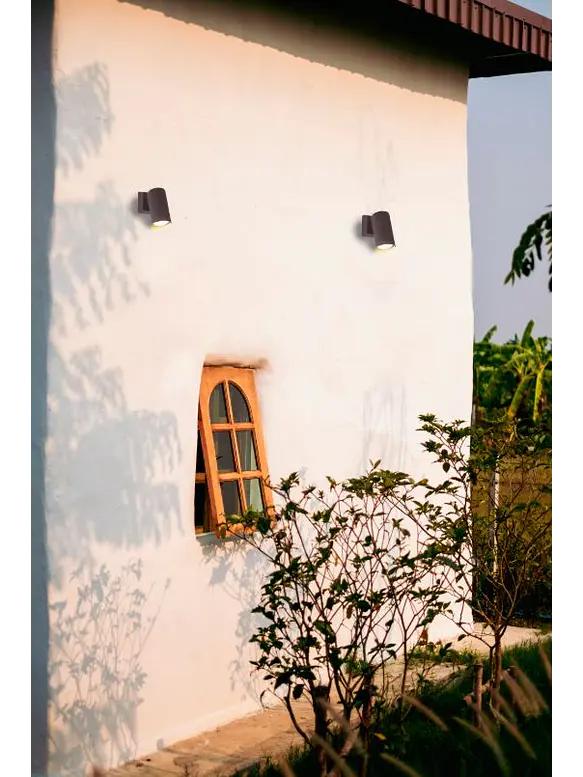 Aplique LED Exterior ROBLAN Z GACR Spot 13W Luz Cálida 3000K IP65 Gris 5