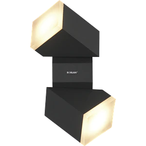 Aplique LED Exterior ROBLAN Z NU 2 Focos 12.5W Luz Cálida 3000K IP54 Gris