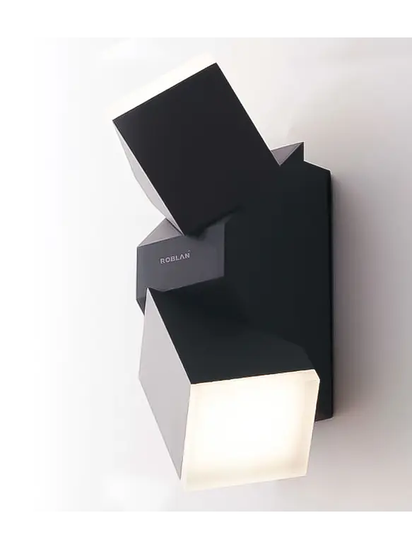 Aplique LED Exterior ROBLAN Z NU 2 Focos 12.5W Luz Cálida 3000K IP54 Gris 4