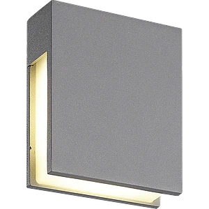 Aplique LED Exterior ROBLAN Z DELTA 4.8W Luz Cálida 3000K IP54 Plata