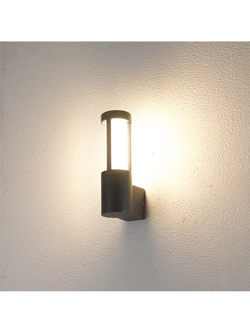 Aplique LED Exterior ROBLAN Z KAUS 10W Luz Cálida 3000K IP54 Gris 2