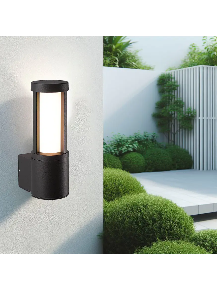 Aplique LED Exterior ROBLAN Z KAUS 10W Luz Cálida 3000K IP54 Gris 11