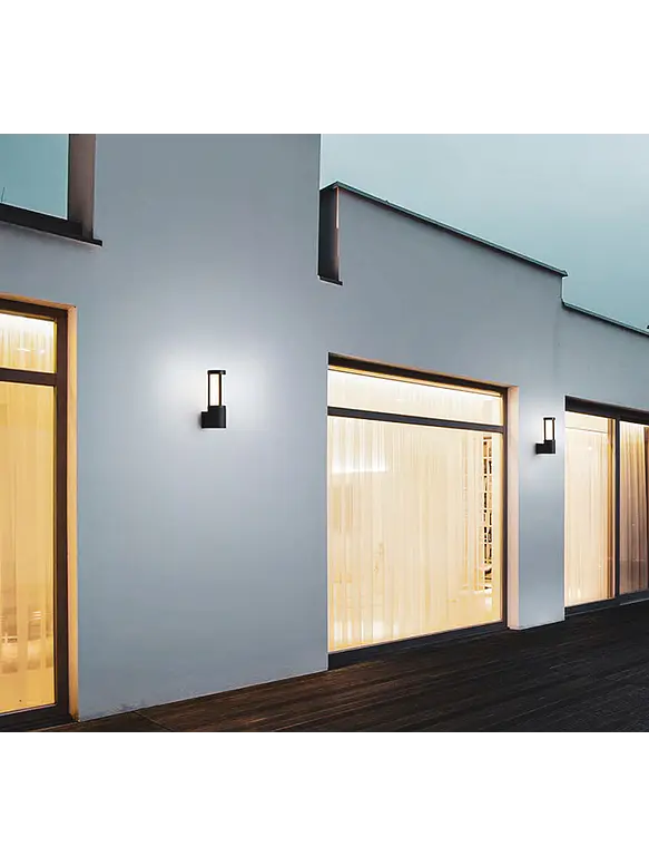 Aplique LED Exterior ROBLAN Z KAUS 10W Luz Cálida 3000K IP54 Gris 12