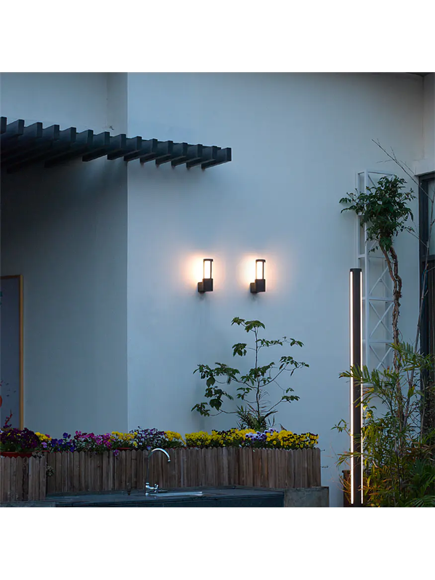 Aplique LED Exterior ROBLAN Z KAUS 10W Luz Cálida 3000K IP54 Gris 13