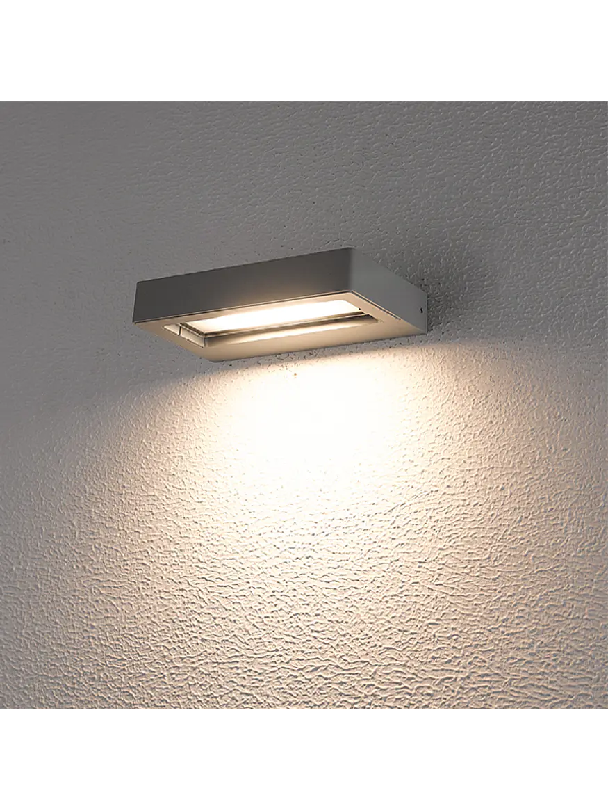 Aplique LED Exterior ROBLAN Z EPIS 11W Luz Cálida 3000K IP54 Gris 2