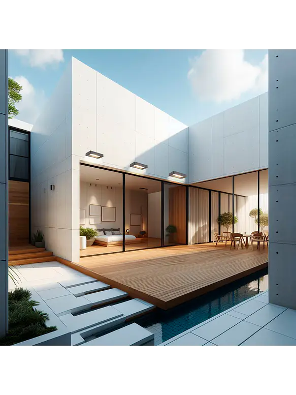 Aplique LED Exterior ROBLAN Z EPIS 11W Luz Cálida 3000K IP54 Gris 3