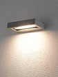 Aplique LED Exterior ROBLAN Z EPIS 11W Luz Cálida 3000K IP54 Plata - Miniatura 2