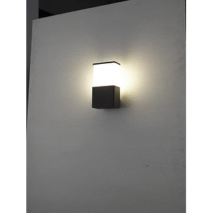 Aplique LED Exterior ROBLAN Z MINK 9W Luz Cálida 3000K IP54 Gris