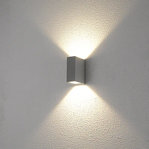 Aplique LED Exterior ROBLAN Z GACR S 13W Luz Cálida 3000K IP54 Plata