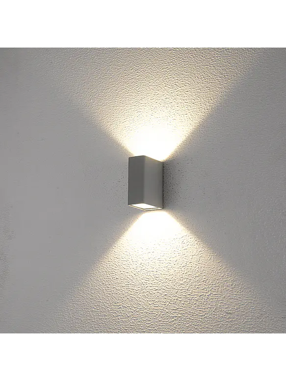 Aplique LED Exterior ROBLAN Z GACR S 13W Luz Cálida 3000K IP54 Plata 2