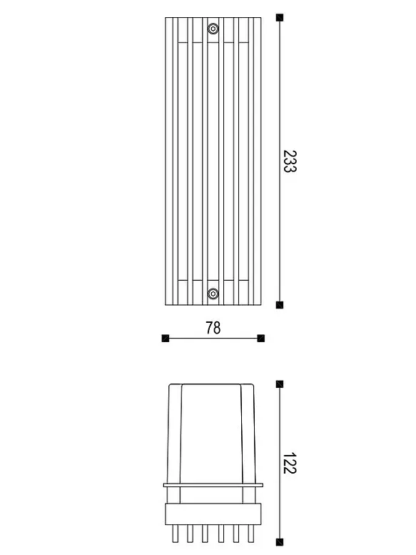 Aplique LED Empotrable Exterior ROBLAN Z NAIR 4W Luz Cálida 3000K IP54 Plata 6