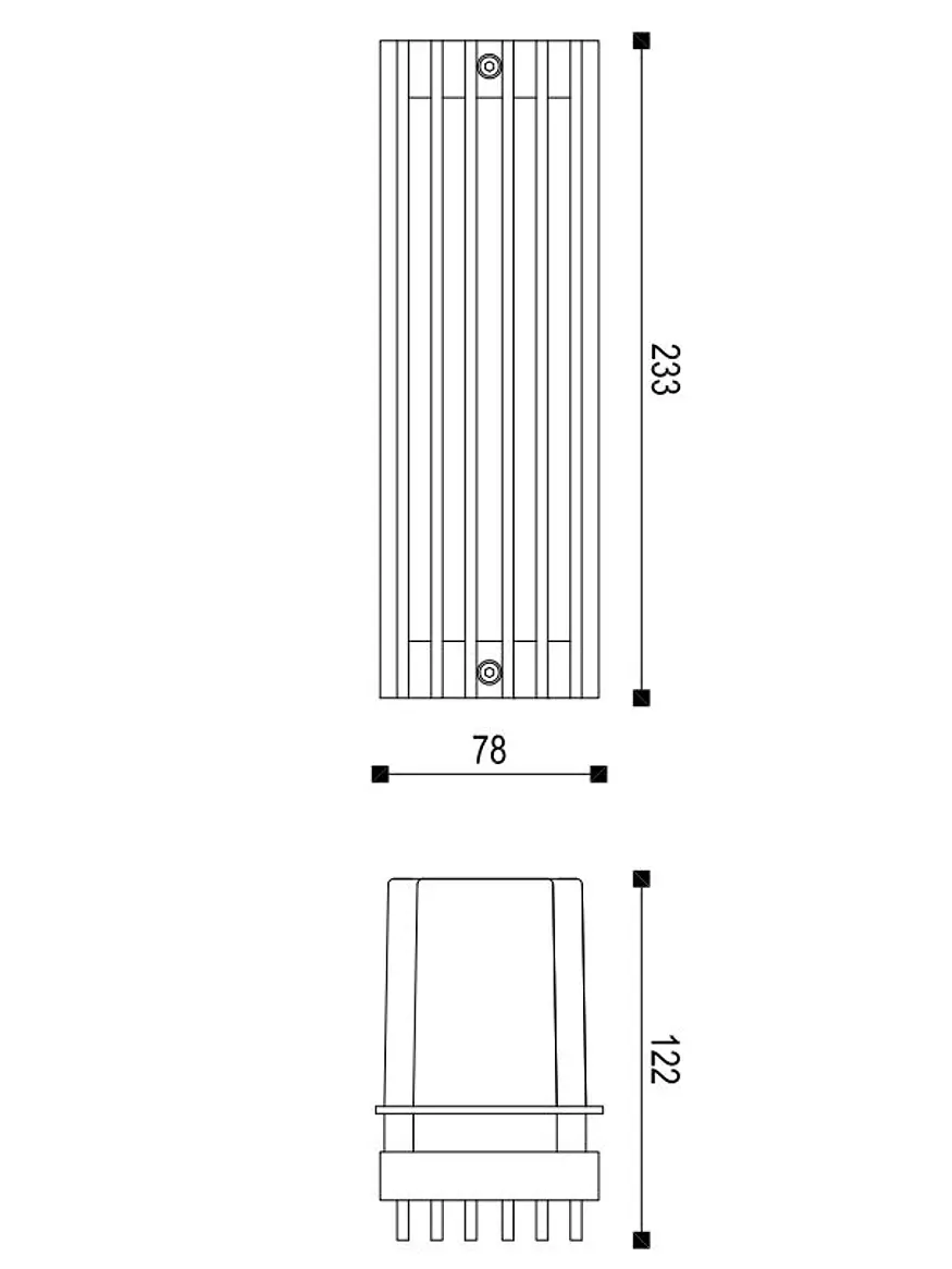 Aplique LED Empotrable Exterior ROBLAN Z NAIR 4W Luz Cálida 3000K IP54 Plata 6