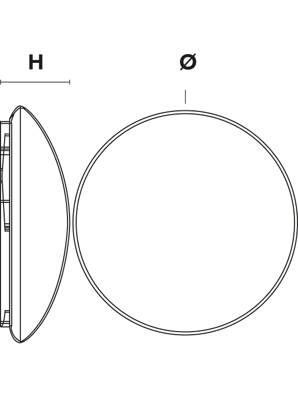 Plafón LED ROBLAN 18W Luz Cálida IP44 4