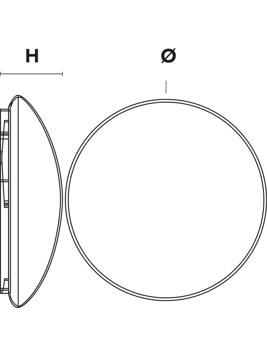 Plafón LED ROBLAN 18W Luz Cálida IP44 4
