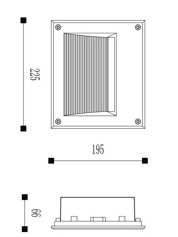 Foco Embutido Muro LED Exterior 7W Luz Cálida IP65 Plata ROBLAN VEGA 4
