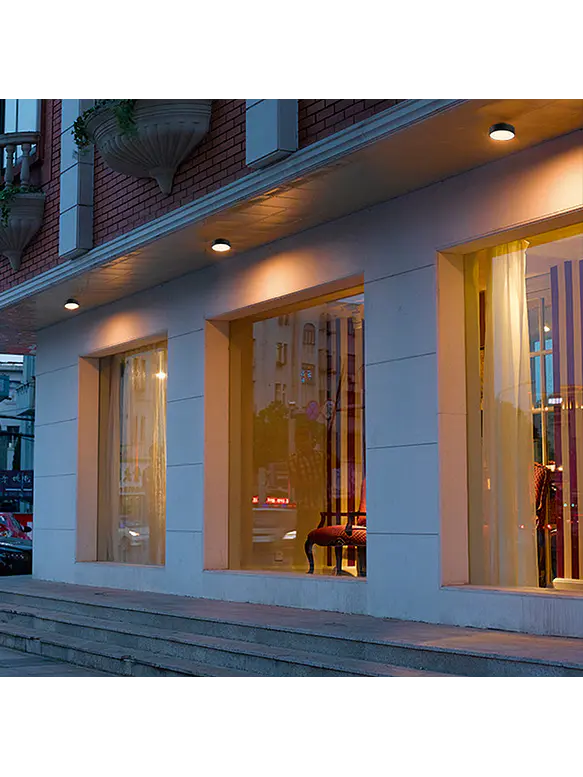 Plafón LED Exterior Redondo 6W Luz Cálida IP54 Gris Oscuro ROBLAN IZAR R 3