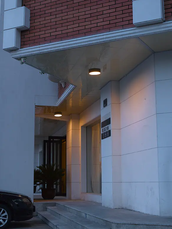 Plafón LED Exterior Redondo 6W Luz Cálida IP54 Gris Oscuro ROBLAN IZAR R 5