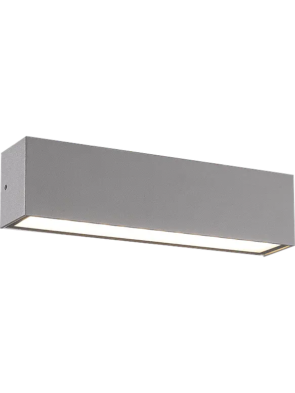 Aplique LED Exterior ROBLAN 22W Luz Cálida IP65 Plata 10