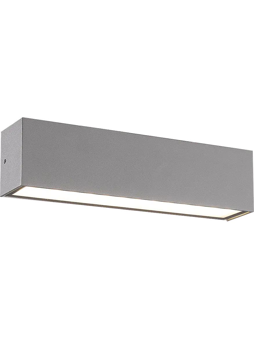 Aplique LED Exterior ROBLAN 22W Luz Cálida IP65 Plata 10